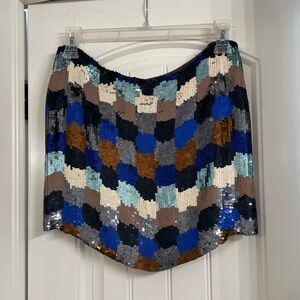 French Connection sequin mini skirt